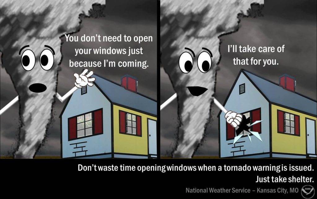 What Windows Do You Open During A Tornado?