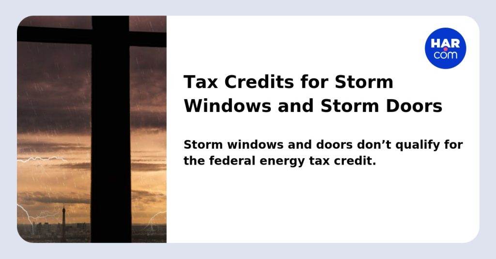 Are New Storm Doors Tax Deductible?