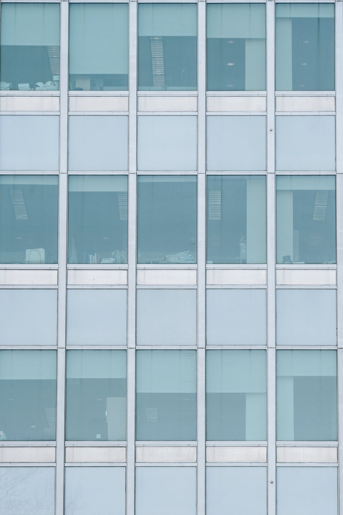 Commercial building with an impact-rated glass facade
