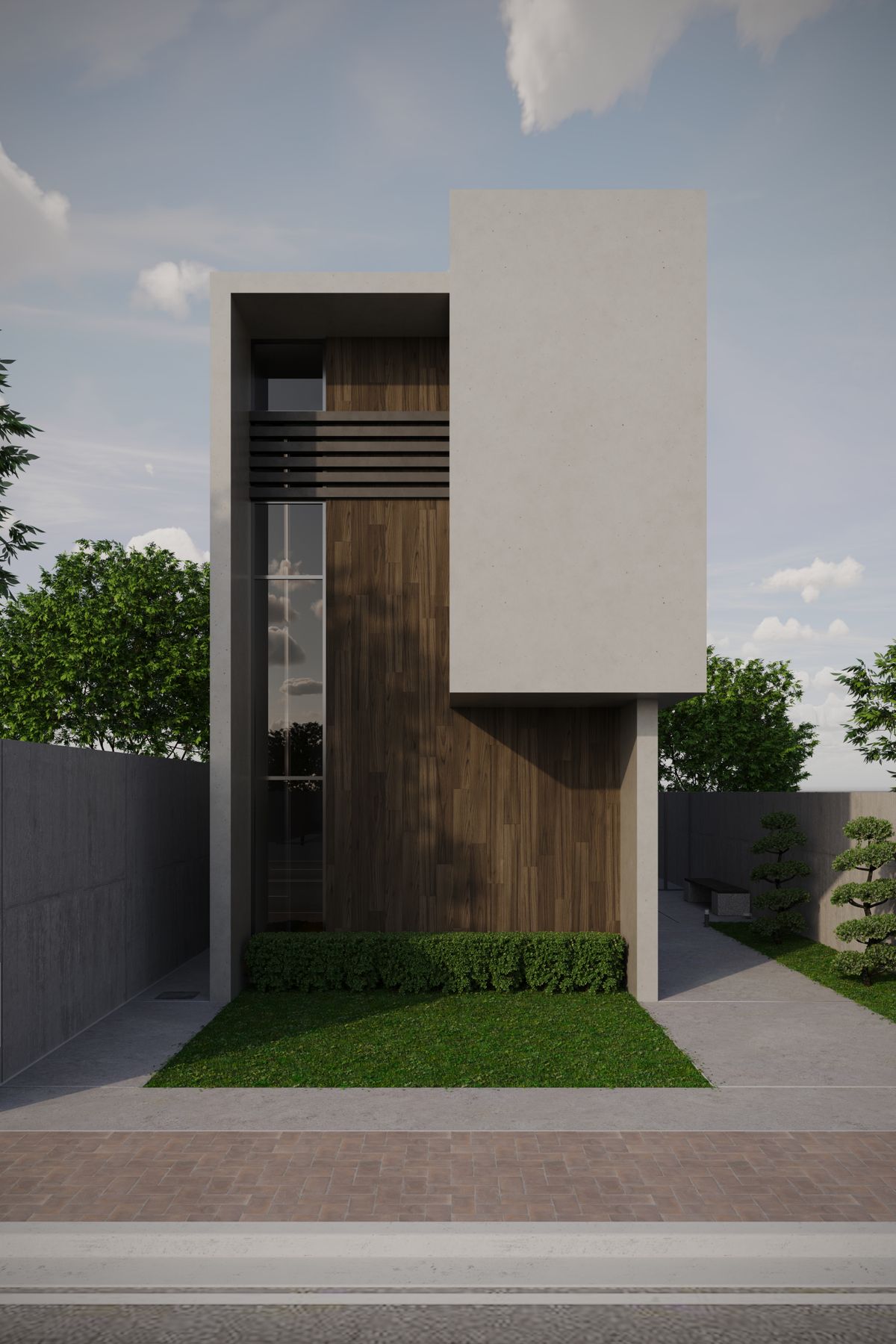 Modern home with impact-resistant glass